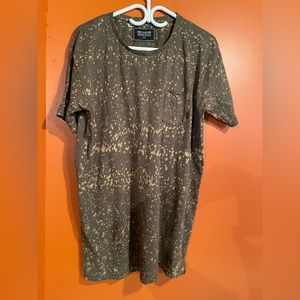 🇦🇺 DVNT Acid Speckle Striped Tee Shirt Melbourne US L 🇦🇺